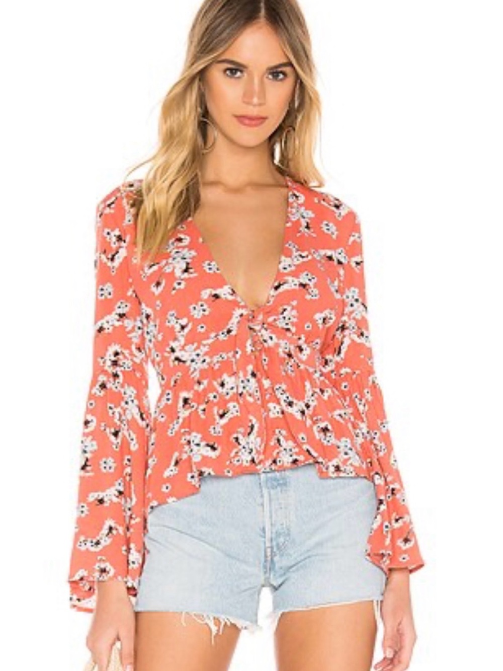 JACK by BB Dakota Blue Skies Top - Small -  NWOT